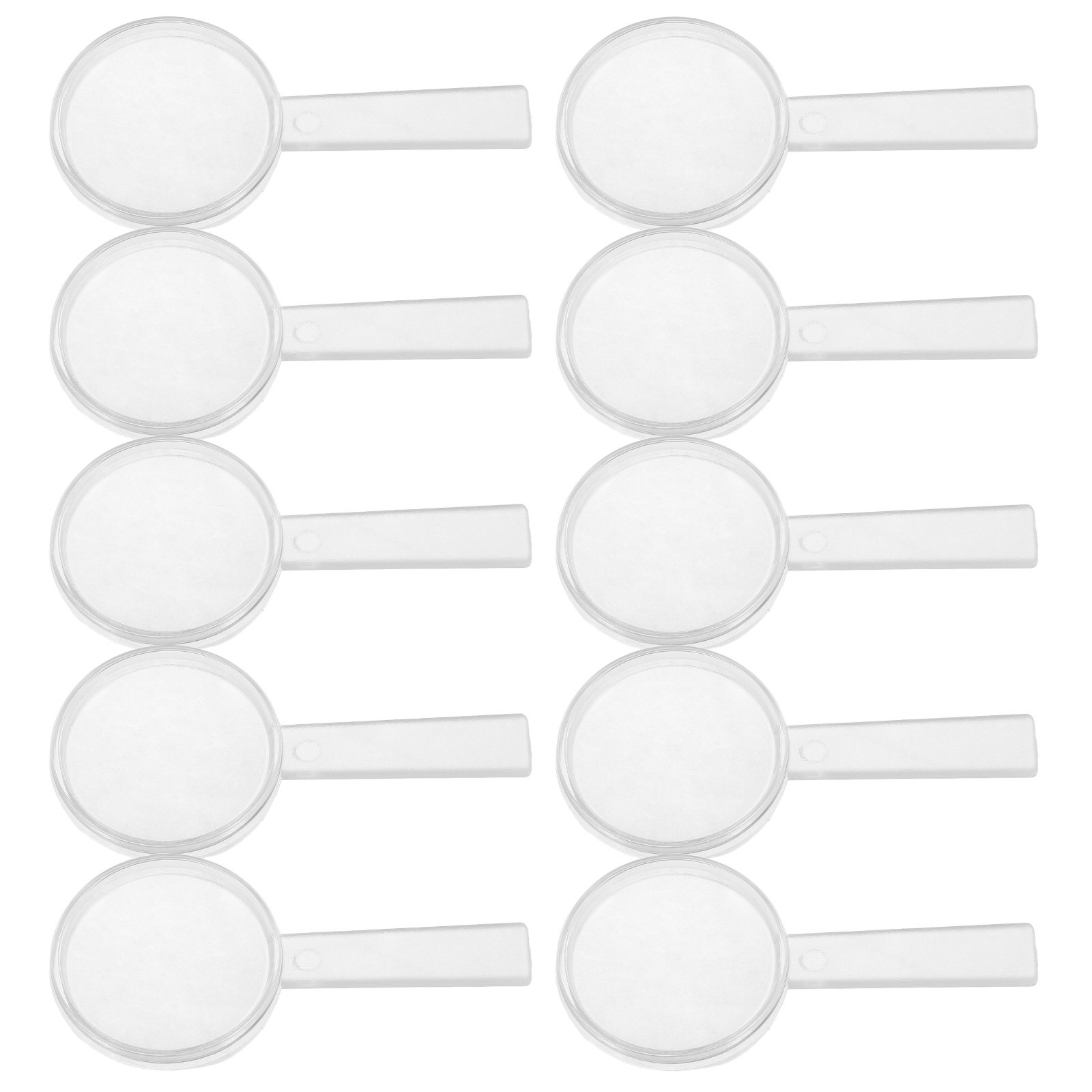 Outdoor Adventure Learning - 10Pcs 25Mm Clear Handheld Magnifier for