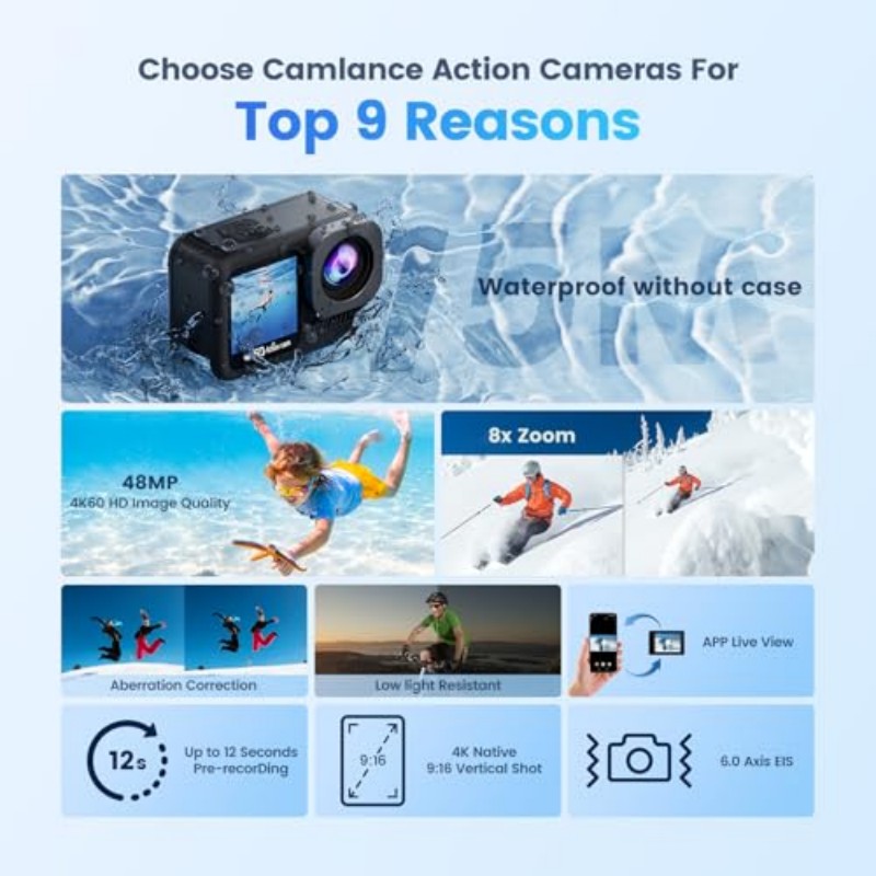 Mini body camera, 2K action ca - Outdoor Adventure Series ulasan dan harga