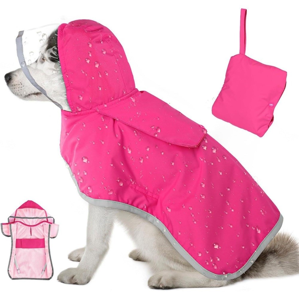 Waterproof Dog Hooded Raincoat - Outdoor Adventure Gear ulasan dan harga