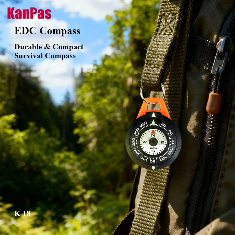 KANPAS EDC Mini Compass, Lumin - Outdoor Adventure Gear ulasan dan harga