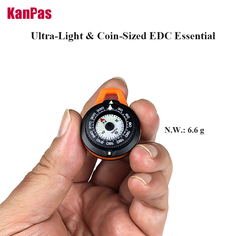 KANPAS EDC Mini Compass, Lumin - Outdoor Adventure Gear ulasan dan harga