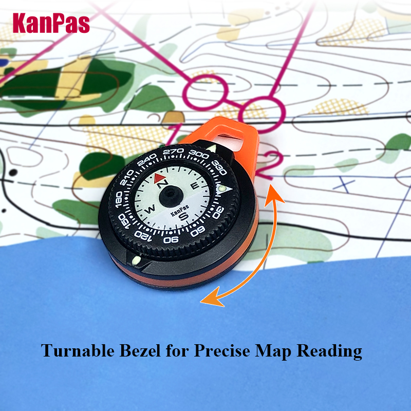 KANPAS EDC Mini Compass, Lumin - Outdoor Adventure Gear ulasan dan harga
