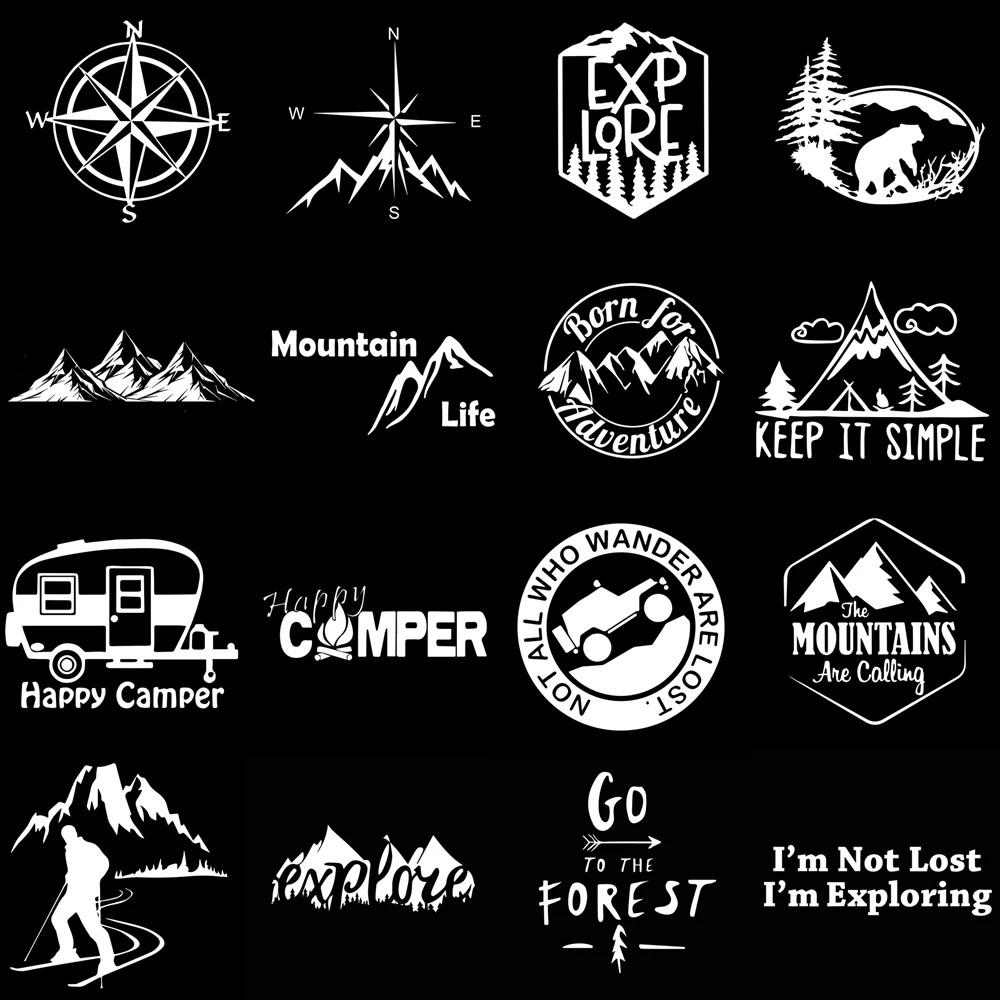 Car Stickers Adventure Outdoor - Outdoor Adventure Series ulasan dan harga